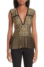 Women's Yigal Azrouel Pleated Lace Top