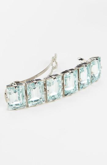 L. Erickson 'swarovski Treasure Trove' Barrette, Size - Blue/green