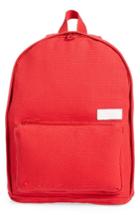 State Bags Slim Lorimer Water Resistant Canvas Backpack - Red