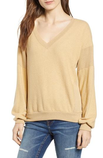 Women's Project Social T Alsen V-neck Sweatshirt - Yellow