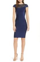 Women's Sentimental Ny Embroidered Body-con Dress - Blue