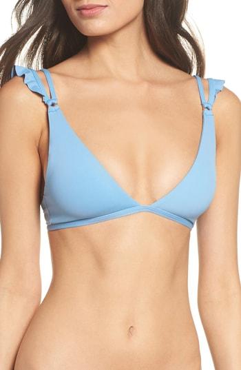 Women's L Space Kingsley Bikini Top - Blue/green