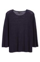 Women's Eileen Fisher Organic Linen Blend Sweater, Size - Purple