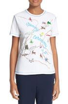 Women's Opening Ceremony Embroidered Map Tee
