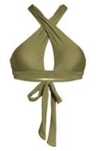 Women's Bca Keyhole Bikini Top - Green