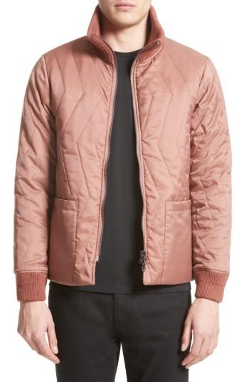 Men's Saturdays Nyc Nazar Quilted Bomber Jacket - Metallic