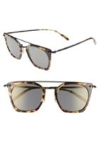 Women's Oliver Peoples Dacette 50mm Square Aviator Sunglasses - Hickorty Tortoise