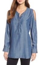 Women's Nic+zoe Denim Lines Top - Blue