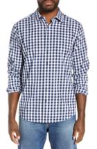 Men's Rodd & Gunn Dixon Check Sport Shirt, Size - Blue