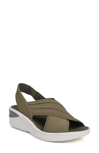 Women's Bzees Sunset Wedge Sandal M - Green