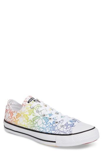 Men's Converse Chuck Taylor All Star Pride Low Top Sneaker .5 M - White