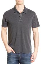 Men's Threads For Thought 'blake' Washed Organic Cotton Blend Polo - Black