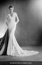 Women's Atelier Pronovias Elva Lace Mermaid Gown - Ivory