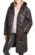 Women's Fendi Leather Double Breasted Coat With Genuine Mink Fur Trim Us / 44 It - Black
