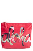 Ki-ele Aloha Hibiscus Pouch - Red