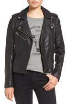 Women's Current/elliott Roadside Leather Moto Jacket