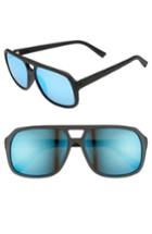 Men's Electric Dude 58mm Sunglasses - Matte Black/ Blue Chrome