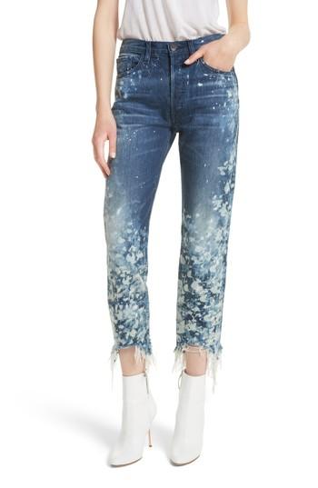 Women's 3x1 Nyc W3 Higher Ground Bleached Ankle Slim Fit Jeans - Blue