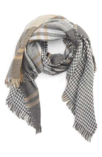 Women's Bp. Reversible Plaid Oblong Scarf