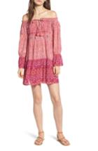 Women's Raga Mariposa Off The Shoulder Minidress - Pink