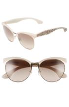 Women's Miu Miu 56mm Pave Cat Eye Sunglasses -