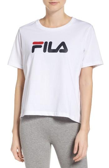 Women's Fila Miss Eagle Logo Tee - White