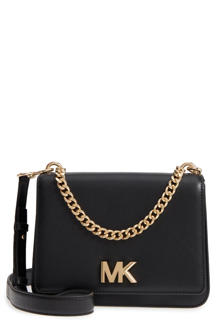 Michael Michael Kors Large Mott Chain Swag Leather Shoulder Bag -