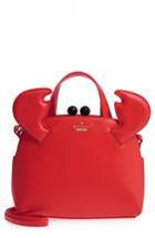 Kate Spade New York Shore Thing - Small Crab Lottie Leather Satchel - Red