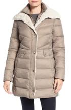 Women's Kenneth Cole New York Quilted Down Coat - Beige