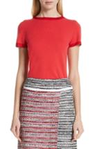 Women's St. John Collection Featherweight Cashmere Blend Top, Size - Red