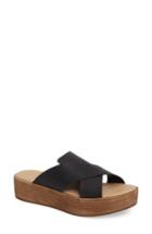 Women's Coconuts By Matisse Masters Cross Strap Platform Sandal M - Black