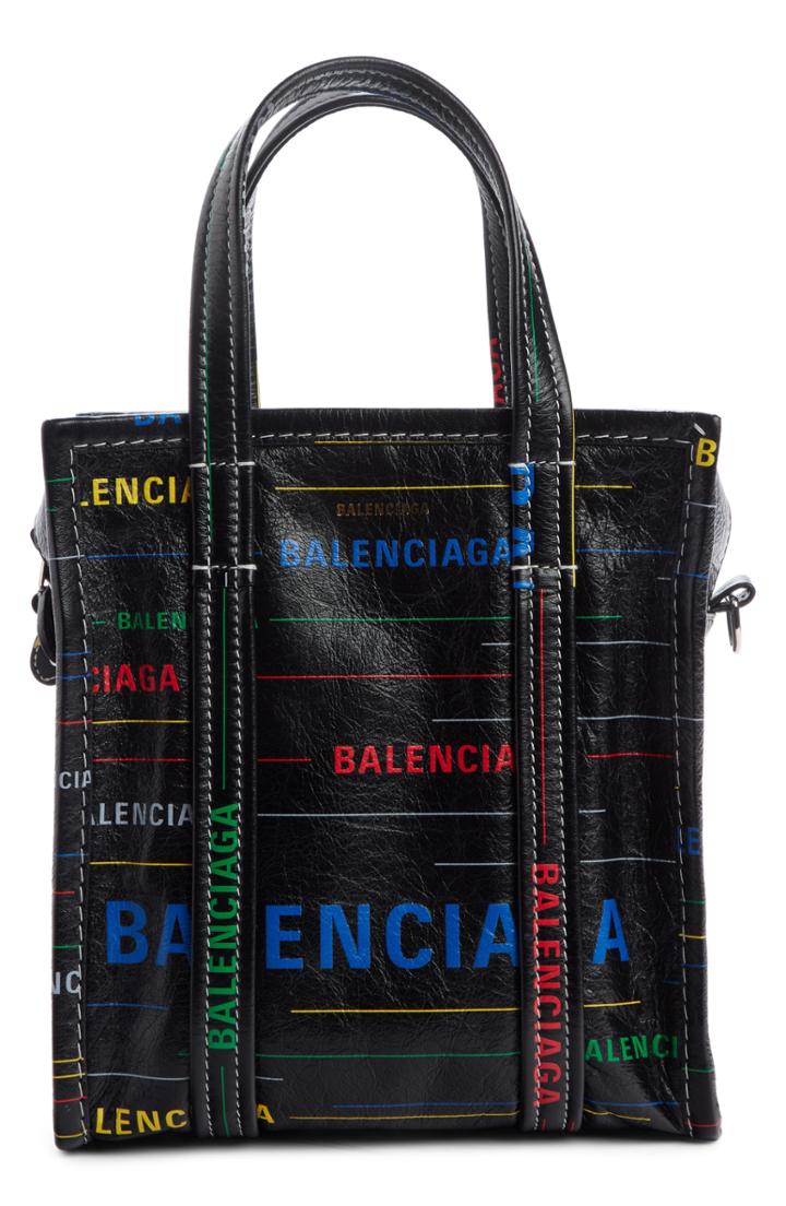 Balenciaga Extra Extra Small Bazar Leather Shopper - Black