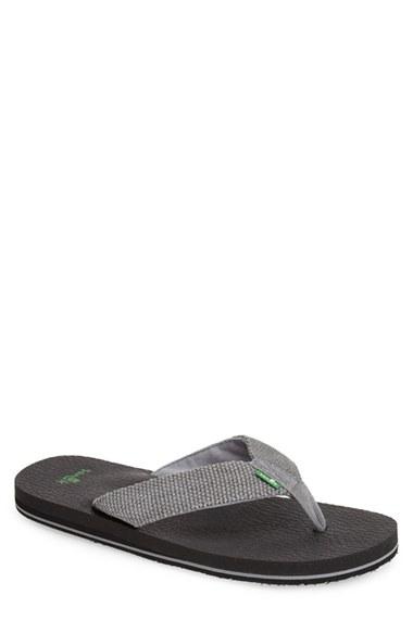 Men's Sanuk 'yogi 4 Beer Cozy' Flip Flop M - Grey
