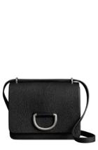 Burberry Small D-ring Leather Crossbody Bag - Black