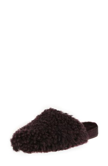 Women's Ross & Snow Julia Genuine Shearling Slipper .5 M - Purple