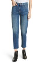 Women's Frame Le High Pintucked Straight Jeans - Blue