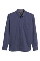 Men's Ted Baker London Skwere Trim Fit Sport Shirt (m) - Blue