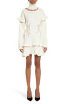 Women's Alexander Mcqueen Lace-up Turtleneck Sweater Dress