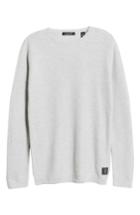 Men's Scotch & Soda Snow Washed Thermal Knit Sweatshirt - Grey