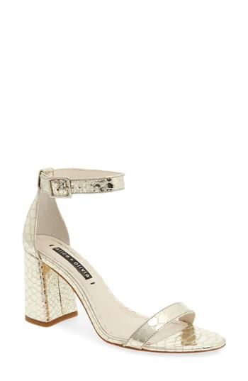 Women's Alice + Olivia Lillian Ankle Strap Sandal M - Metallic