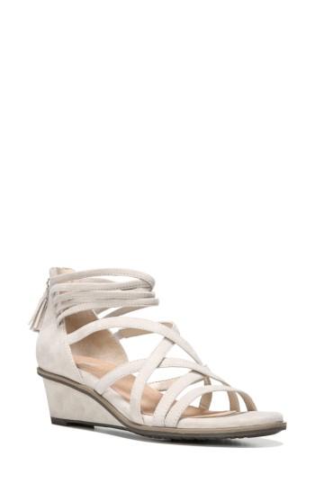 Women's Dr. Scholl's Granted Wedge Sandal .5 M - Grey