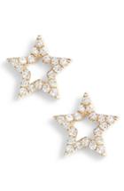 Women's Ef Collection Open Star Diamond Stud Earrings