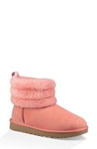 Women's Ugg Classic Mini Fluff Quilted Shaft Boot M - Pink