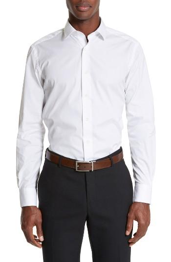 Men's Lanvin Extra Trim Fit Cotton Dress Shirt Eu - White