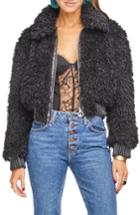 Women's Astr The Label Phoenix Faux Fur Jacket - Black
