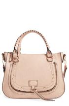 Sole Society Whipstitch Faux Leather Satchel -