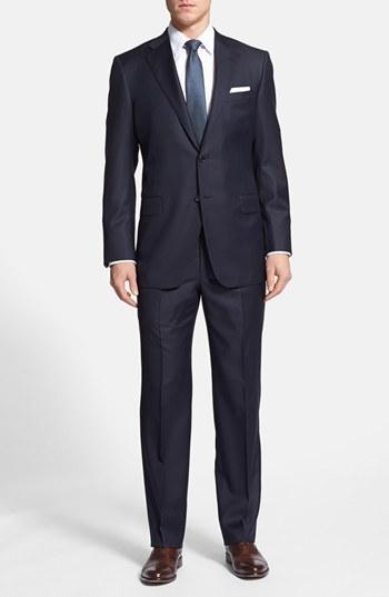 Men's Hickey Freeman 'beacon - B Series' Classic Fit Wool Suit