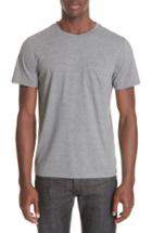 Men's A.p.c. Keanu Striped Pocket T-shirt - Grey