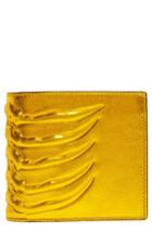 Men's Alexander Mcqueen Rib Cage Leather Wallet -