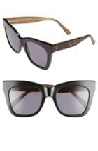Women's D'blanc Beach Vida 52mm Sunglasses - Black Cheetah/ Grey